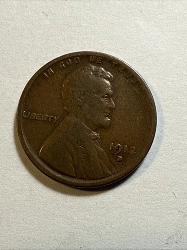 1912-D Lincoln Wheat Cent Penny VF Very Fine Condition Nice Coin See Pics 10292