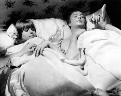 Michael Caine as Alfie Elkins and Jane Asher as Annie in Alfie dir- Old Photo