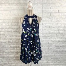 Umgee Blue Floral Flowy Boho Dress Size Small