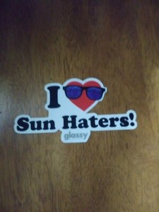 GLASSY SUN GLASSES OG ICONIC THE COOL SHADES LOGO DIE CUT SKATEBOARD STICKER