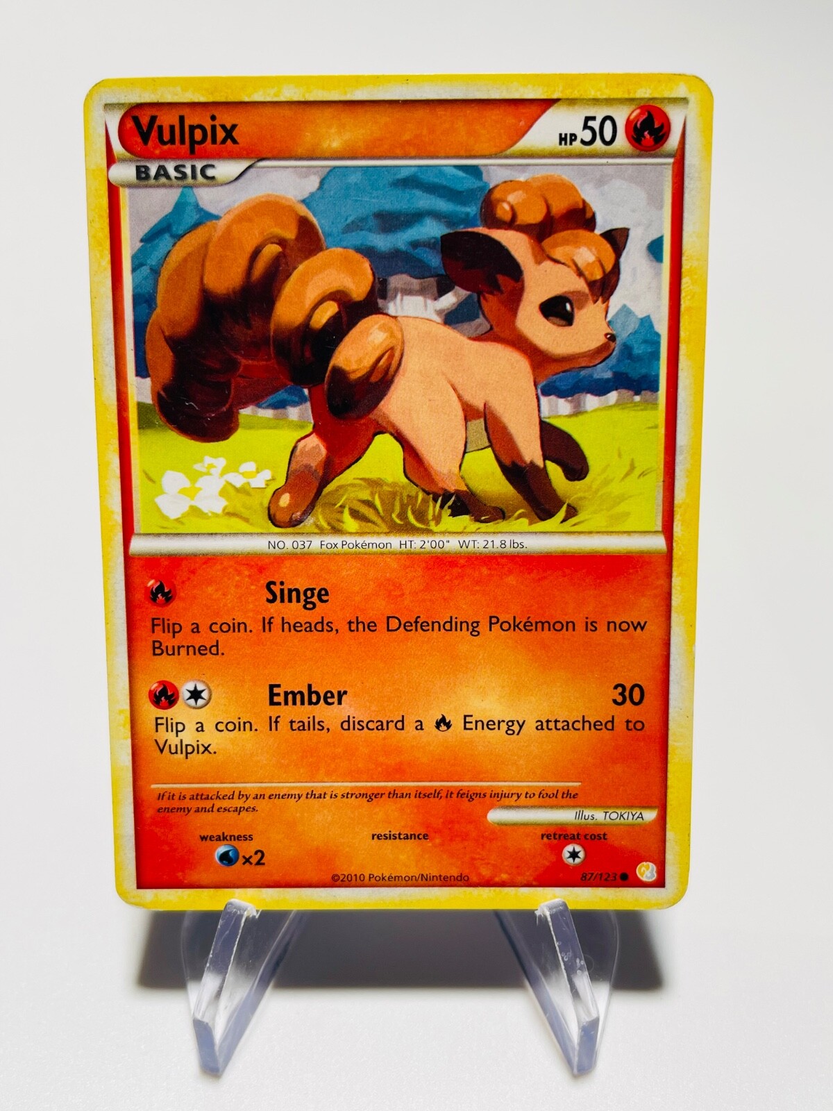 VULPIX 2009 Pokemon HeartGold & SoulSilver Common POKÉMON 87/123    