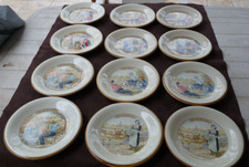 Primadula Italie, service à fromages, 12 assiettes , diamètre : 20,5 cm
