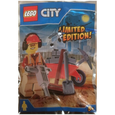 LEGO City  Worker with Wheelbarrow Foil pack 951702 (SEALED)