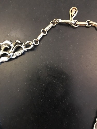 Coro Gold Choker Necklace Vintage Twice Signed 17” - Imagen 10 de 12