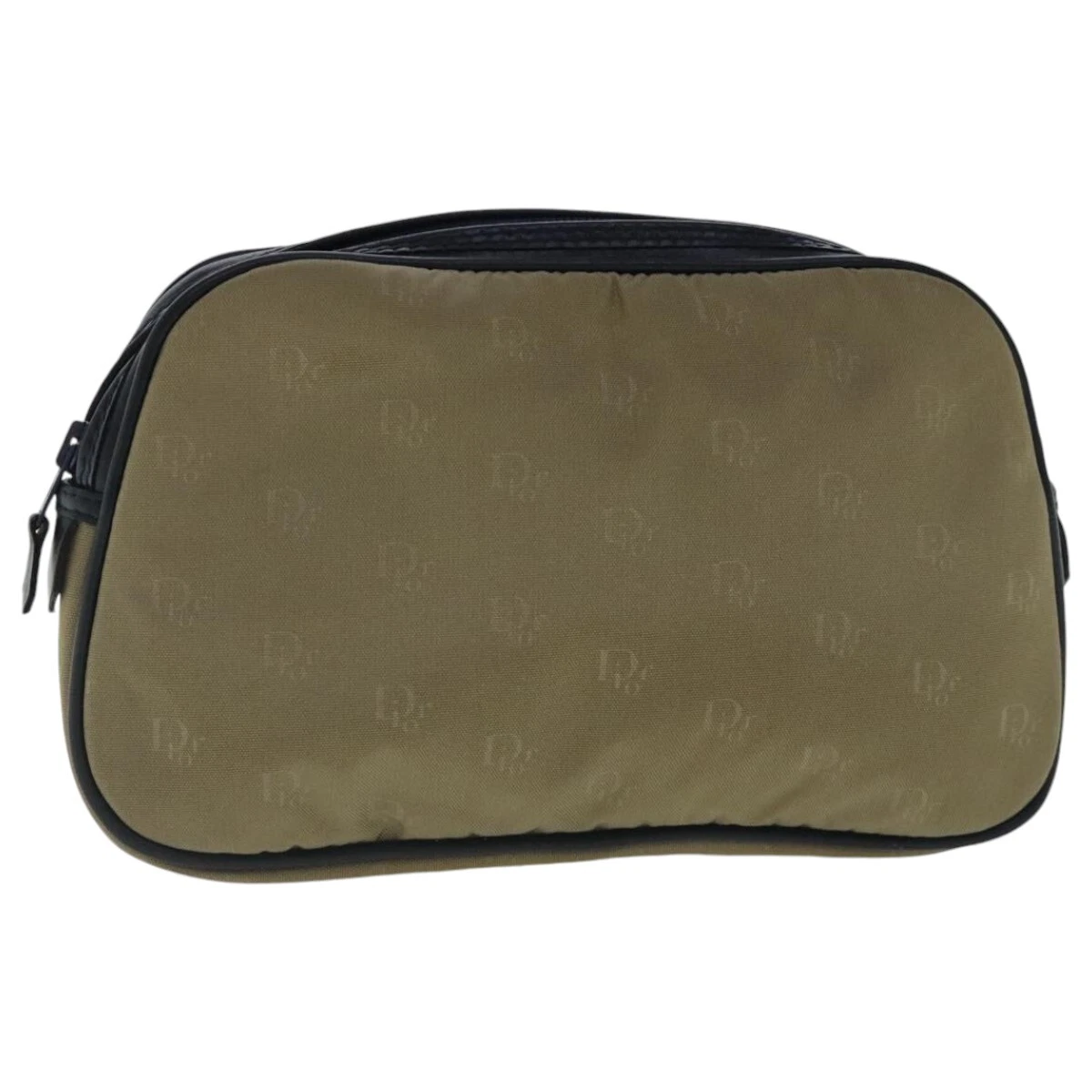 Pochette Christian Dior nylon beige authentique bs19033