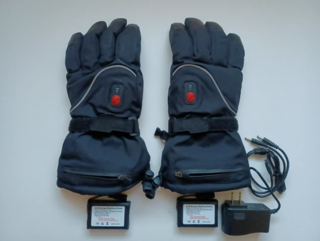 Guantes térmicos grandes para hombre (104-140^F) interruptor de calor de 3 vías con baterías recargables Foto 2 de 4