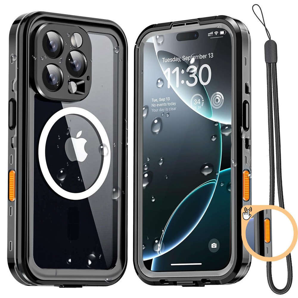 Waterproof Dirt Proof Shockproof Underwater Case Cover For iPhone 16 Pro Max