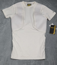 Cabela's Men's Concealed Carry White Short Sleeve Tactical Holster Shirt Size Sm
