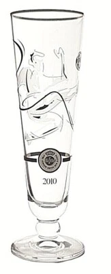 Warsteiner Bier Glas Bierglas Fußball WM "Sturm" Brauerei Pils Tulpe Beer Pokal - Bild 1 von 2