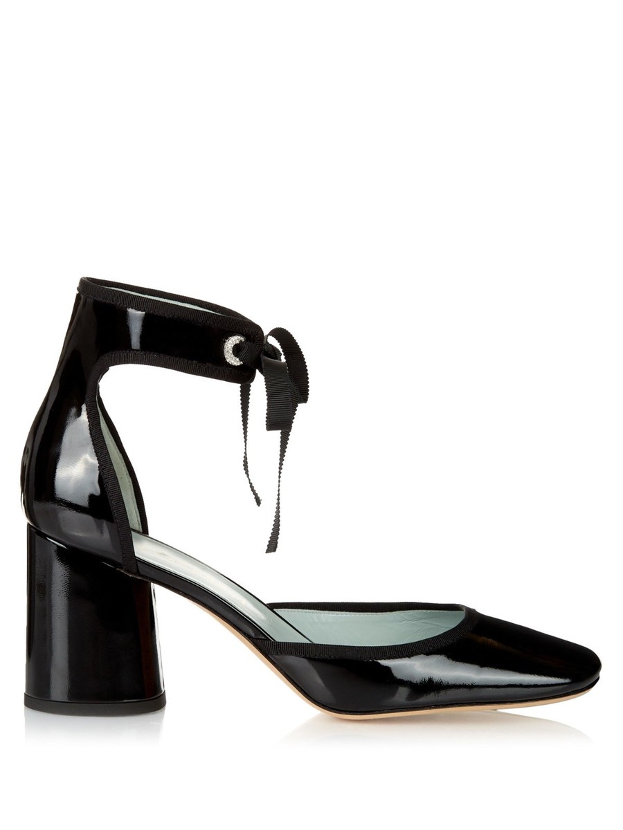 Marc Jacobs Elle Women US Black Heels Patent Leather 38 New