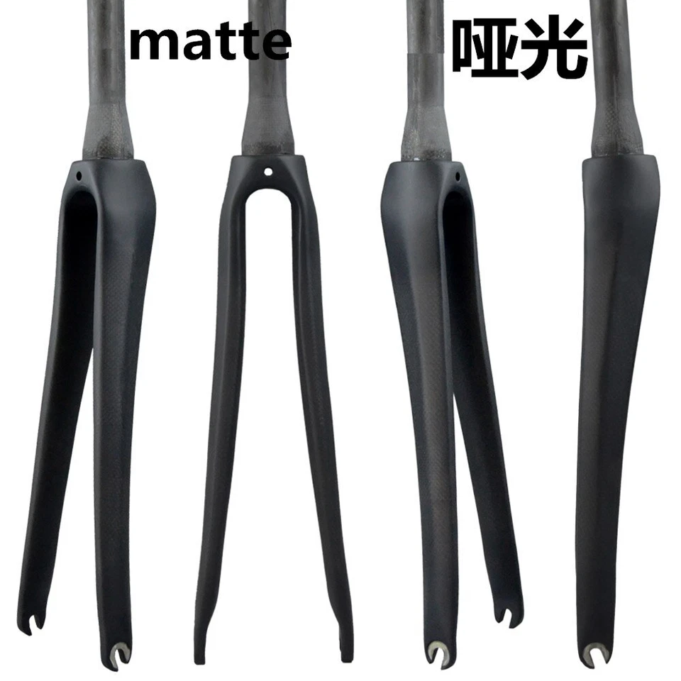 Horquilla rígida completa de fibra de carbono para bicicleta de carretera 700*25C horquilla delantera de freno C Foto 3 de 4