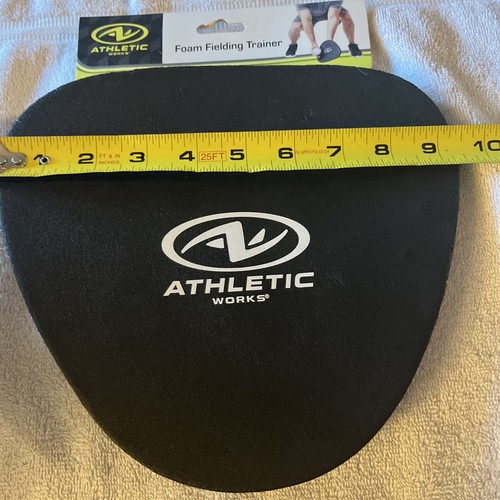 Nuovo Athletic Works Foam 2 Hand Fielding Trainer Palla Sport Nero - Foto 7 di 8