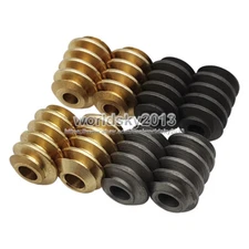 2pcs motor output shaft worm wheel gear gearbox worm 0.5 modulus 2mm/2.3mm hole 