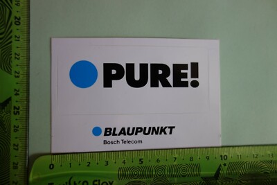 Alter Aufkleber BLAUPUNKT BOSCH TELECOM Pure!