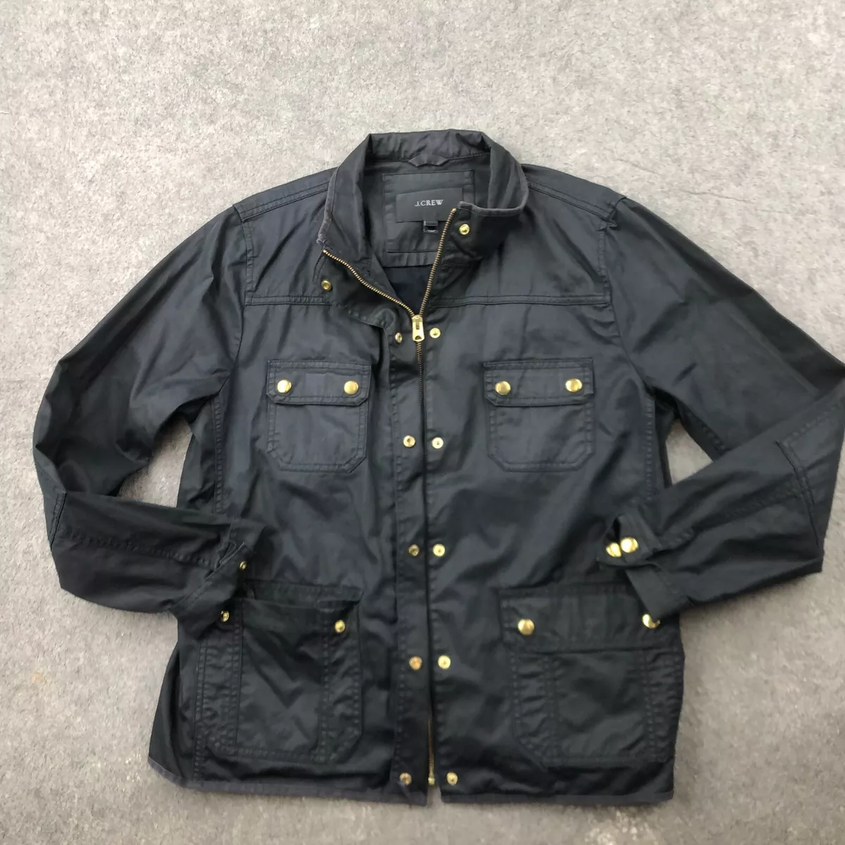 J crew waxed store cotton jacket
