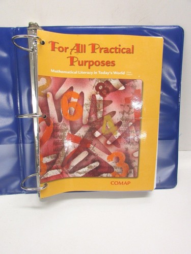 NEW! COMAP FOR ALL PRACTICAL PURPOSES MATHEMATICAL LITERACY IN TODAY'S ...