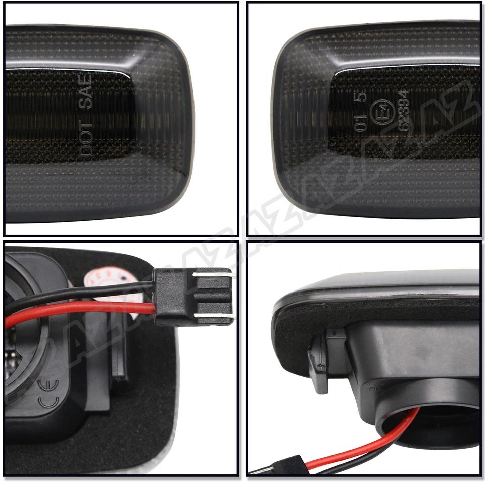 Dynamic LED Smoked Side Marker Light For Toyota Land Cruiser Camry Hilux Mark II - Изображение 4 из 4