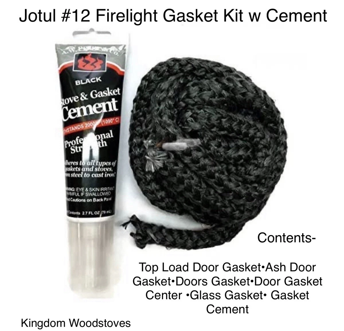 Jotul Wood Stove #12 Firelight Gasket Kit W/cement *FREE Shipping!* | eBay