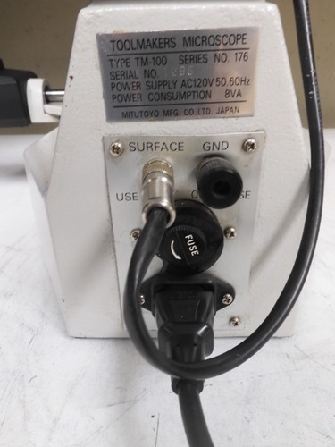 Mitutoyo - TM-100 - Toolmakers Microscope 30X, 2 X 2" stage - QA39 - Picture 6 of 6