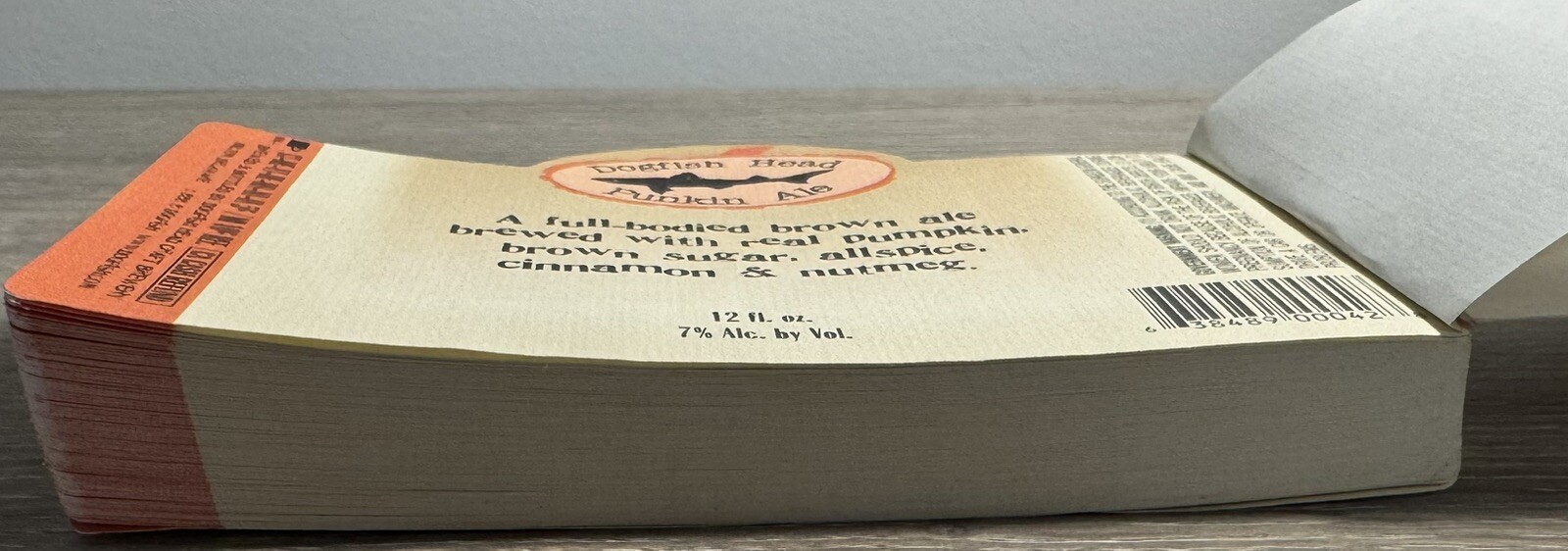 Dogfish Head Craft Brewery Punkin Ale Beer Labels Over 100 Delaware 12oz Notepad