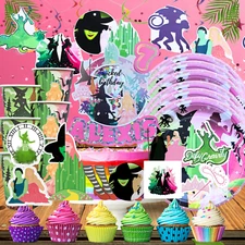 WICKED MOVIE PARTY SUPPLIES BIRTHDAY DECORATION BALLOON TABLEWARE SWIRL DISPlaY