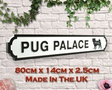 Wooden Street Signs, Uk Made, Wall Hanging, 2 sizes, 80 x 14 x 2.5cm, dogs etc