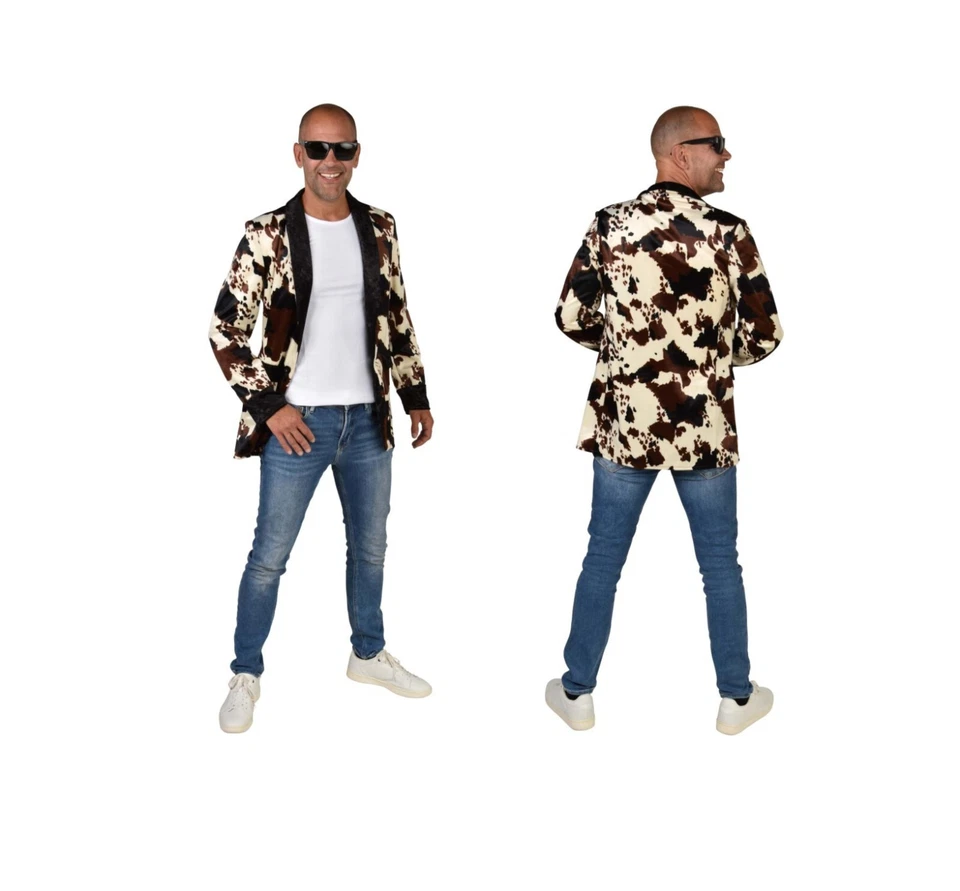 Ladies Long Cowprint Cowgirl Jacket - Image 4 of 4