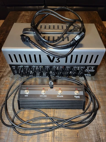 Carvin V3M 3-Channel 50-Watt Micro Tube Guitar Amp Head 