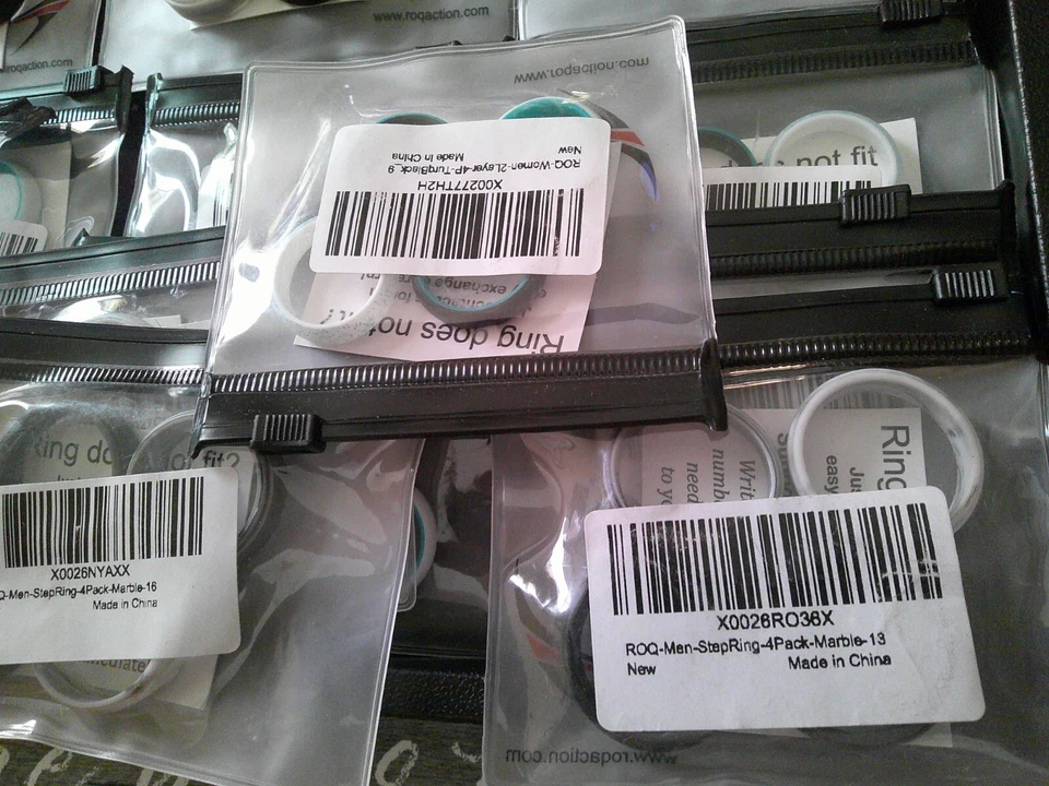 Anillos de goma en varios tamaños 20pkgs 3-4 anillos en cada uno nuevo Foto 3 de 4