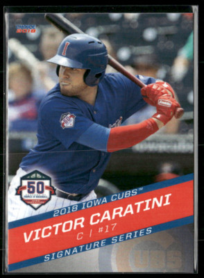 Victor Caratini 2018 Iowa Cubs Team Set