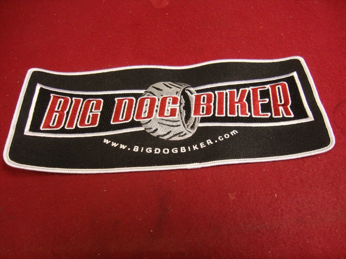 BIG DOG BIKER LARGE SEW ON JACKET PATCH ALL PROCEEDS SUPPORT BIG