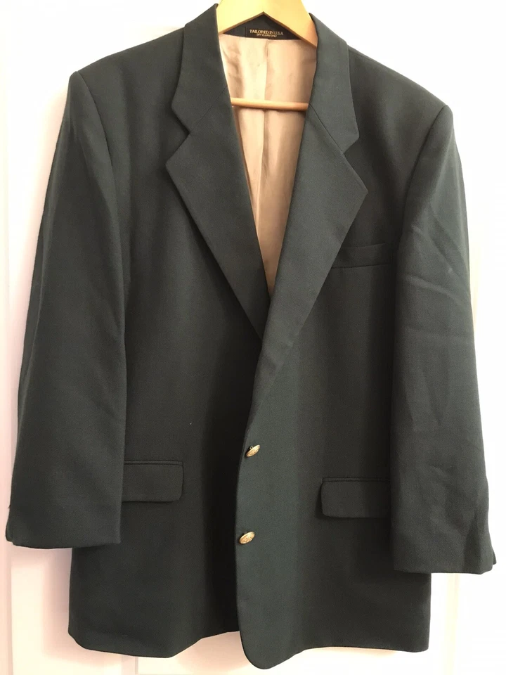 Vintage 80s 90s Hardwick Men’s Blazer Golf Green Sz Medium - Image 3 of 4