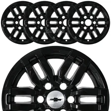 4 Chevrolet Colorado LT 2023-2025 Black 17" Wheel Skins Hub Caps Rim Covers New