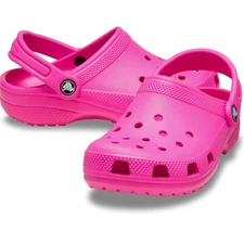 Crocs Classic Kids/Juniors Pink Classic Clog K Sandal (206991-6TW) Size 3 - NWT