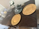 Beautiful Chestnut Dinning Room Table Set With Brown Suede Chairs — photo 8