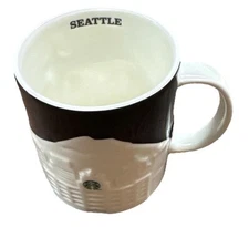 Starbucks Mug Seattle City 3D Relief Collector Series 2012 Coffee Cup 16oz