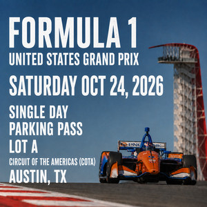 2026 Formula 1 United States Grand Prix – Saturday Parking Pass: Lot A (COTA)