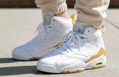 Nike Women's Air Jordan MVP White/ Metallic Gold, Size: 6.5, FZ3985-100