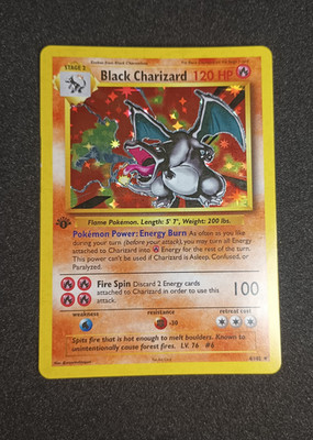 Black Charizard Custom Pokémon Sammelkarte