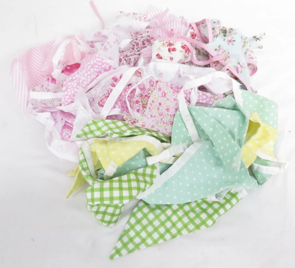 Paquete de tres hebras de banderín textil impreso: 1,31 m, 3,06 m y 11,83 m Foto 2 de 2