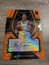KESSLER EDWARDS 2021-22 SELECT ROOKIE NEON ORANGE PULSAR RC AUTO /30 Q6023