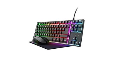 GXTrust Tastatur Maus Gaming Bundle kabelgebunden GXT794 3 in 1 LED schwarz 7721337 N