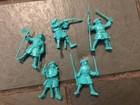 UNBRANDED 5 SOFT PLASTIC PLAYSET PIRATES 54mm MINT