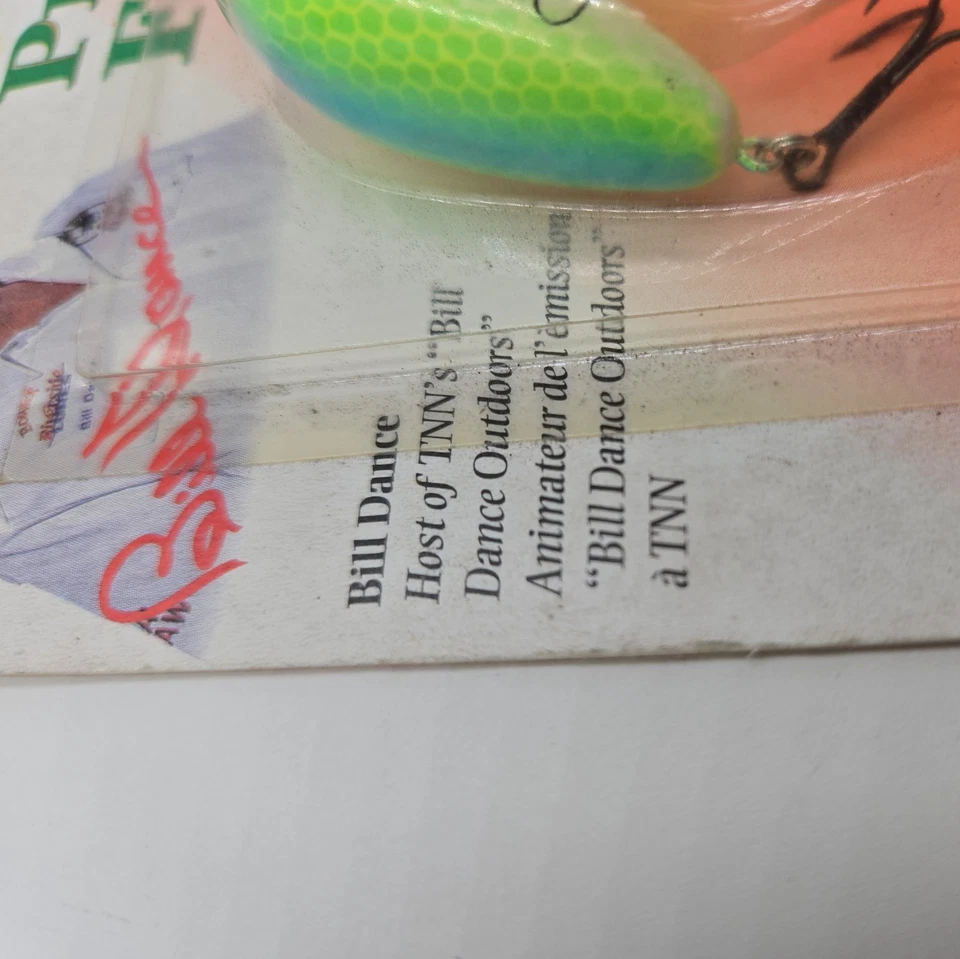 Señuelo de pesca vintage Bomber Excalibur Bill Dance Pro Fat "A" Crankbait nuevo antiguo Foto 4 de 4
