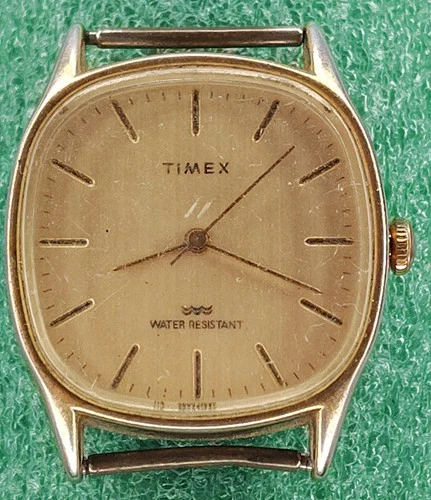 lot C2175 mens Timex Marlin Tank TV Style Manual Wind Up Vintage Old Watch Parts