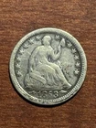 🔥1853 Seated Liberty Half Dime, Arrows,Partial Liberty, 90% Silver,BID TO WIN🔥
