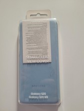 Image of OFFICIAL GENUINE SAMSUNG GALAXY S20 SMART CLEAR VIEW COVER FLIP CASE LIGHT BLUE