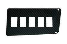 Carbon Fiber 73-87 C10 Radio Delete Panel - 5 Rocker Switch Spots โ Made in USA