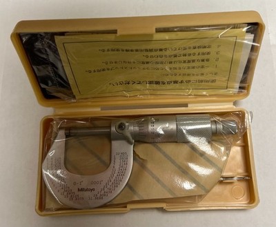 Outside Micrometer 0-1'' Mitutoyo Brand - Item 5132