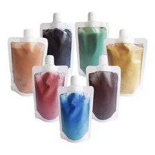Iron Oxide Powder 7 Pack - Black, Yellow, Red, Blue, Green, Orange, Brown Iro...